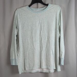 Vera Bradley Pastel Mint Green Patterned Pajama Top